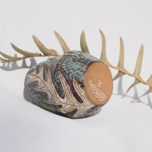 Small Pod Vase - Banksia Leaf Seafoam - Image 4