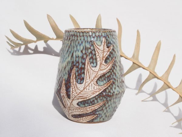 Small Pod Vase - Banksia Leaf Seafoam