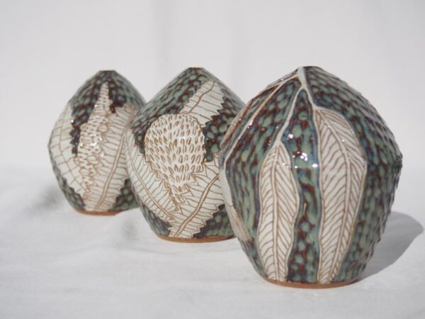Sgraffito Bud Vase