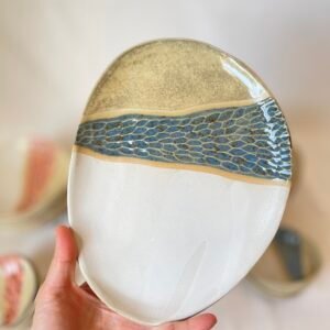 Painted Plate - Blue