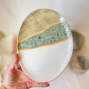 Painted Plate - Turquoise
