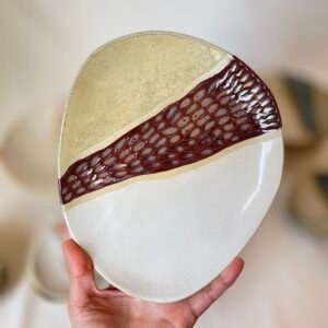 Painted Plate - Aubergine