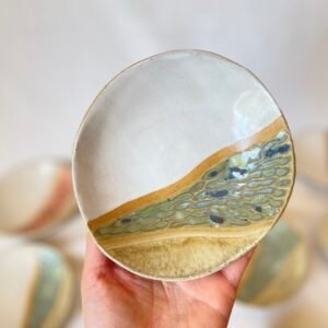 Painted Small Dish - Turquoise