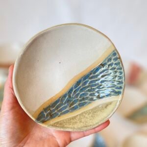 Painted Small Dish - Blue